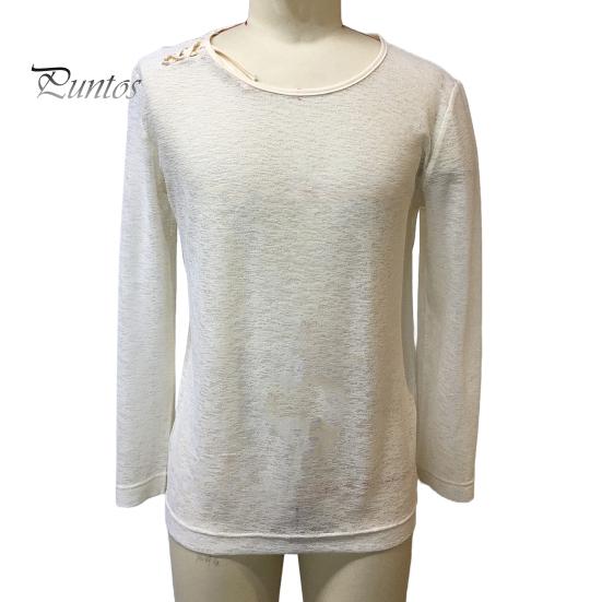 Мужская рубашка с круглым вырезом и длинным рукавом, однотонный дизайн, мягкая дышащая свободная посадка, повседневная спортивная рубашка для фитнеса, повседневная одежда