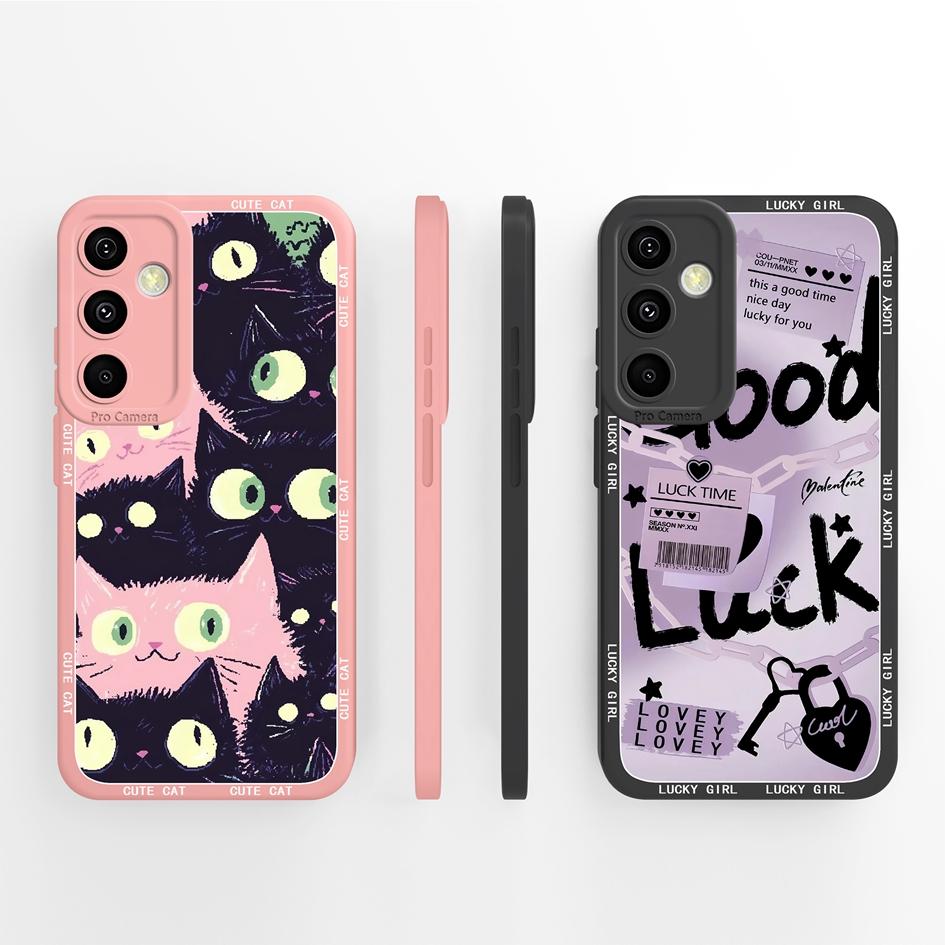 Мягкие чехлы для Samsung A55 C55 M55 A35 M35 F14 F15 Shell Pretty Sunflowers Golden Lotus Тонкий силиконовый легкий защитный корпус для Samsung Capas