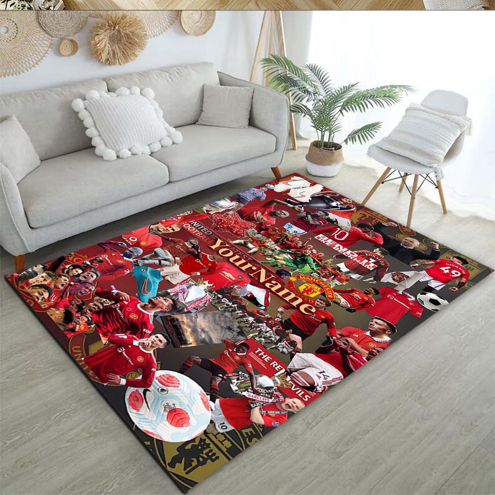 Manchester Customize Text Area Rug Perfect for Hallway Playrooms Foyer Study room Antislip Carpet Office home decor Wedding Party Gift