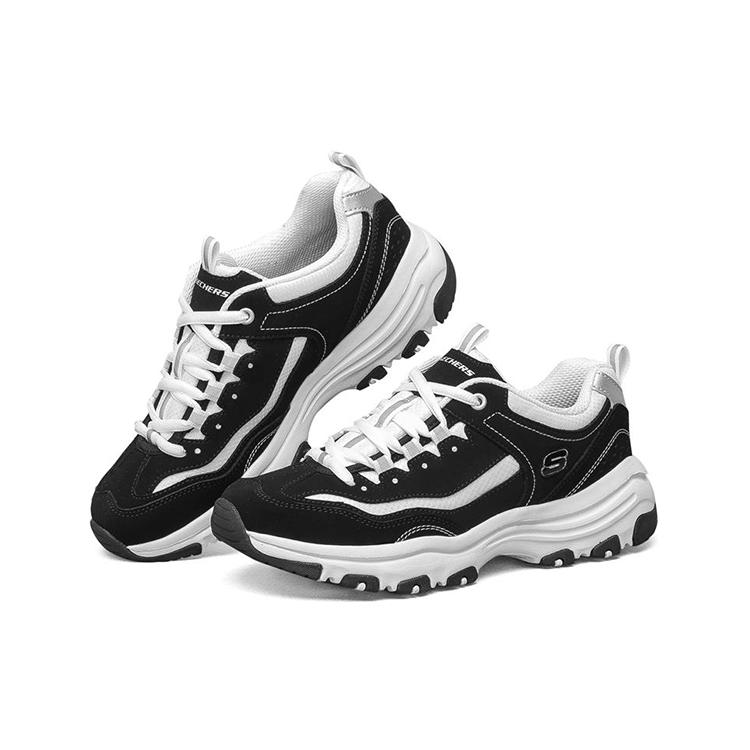Skechers Я Коник Низкий Gs Черный/Белый Женский 88888250-BKW