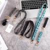 Scrunchie Lanyard with ID Holder Teacher Lanyards for ID Badges and Stretchy Scrunchie Keychain Wristlet for Women (Black)
