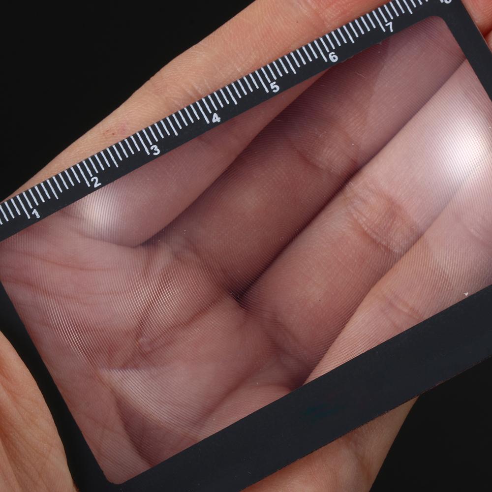 Scale Convinient Outdoor Focused Ignition Book Page Magnification X3 Magnifying Magnifier Sheet