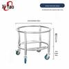 Мобильная сервировочная тележка из нержавеющей стали для ведер