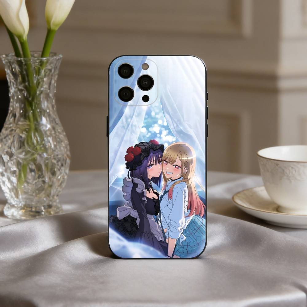 Чехол для телефона S-Shizuku K-Kuroe M-Marin Kitagawa Для iPhone 17pro, 16,15,14,13,12,11 X XR Plus, Другие Мягкий Черный Чехол