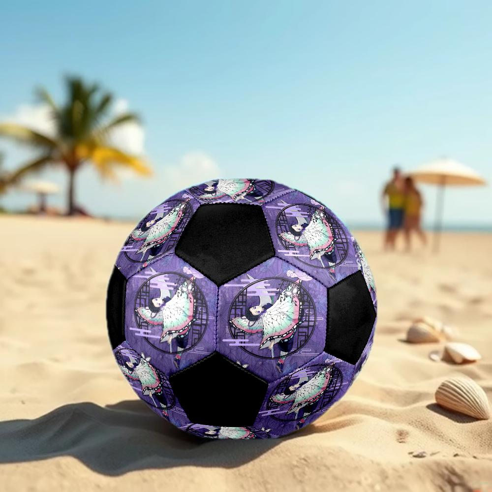 1pc Demon Slayer Kimetsu no Yaiba Football Soccer Ball Size 5 Indoor Soccer Ball Fashion Colorful Backyard Game -Great For Sports Fans Gift HE8