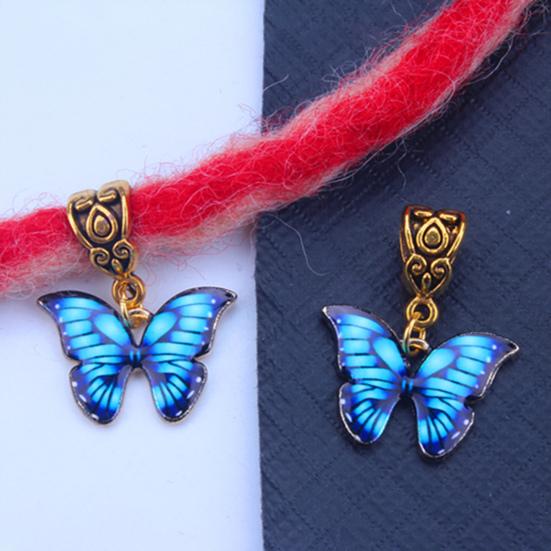 5 шт. дреды, бусины, полый дизайн, противоскользящие, противоскользящие, антикоррозийный головной убор, коса для волос в виде бабочки, декоративные кольца для волос с дредами для повседневного ношения