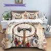Vintage Dreamcatcher Pattern Bedding Quilt Set  Home Decoration  Gift (1 * duvet cover + 2 * pillowcase  without core)