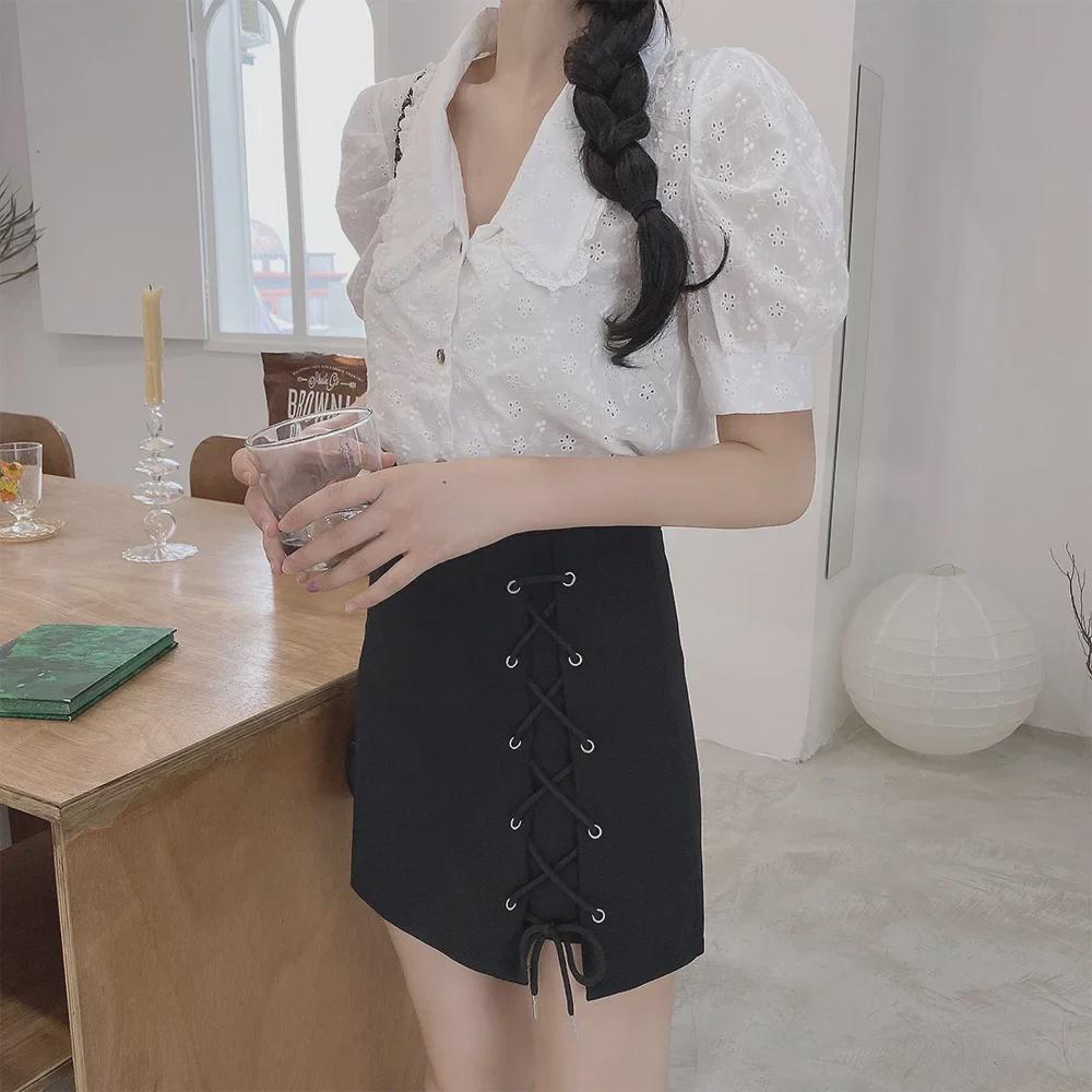 New Black A-Line High Waist Skirts for Women and Girls - Spring & Summer Design