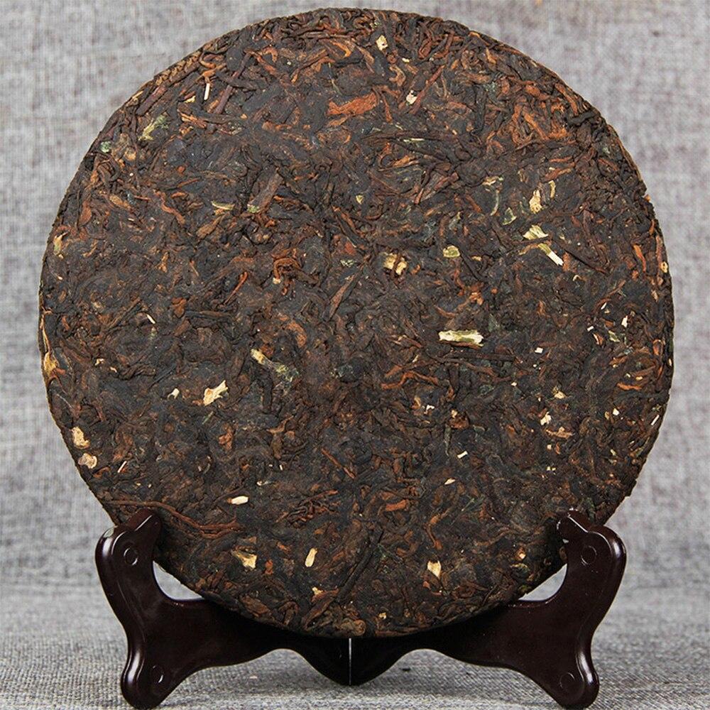 Юньнань Шу Пу Эр Старый чайный торт 2021 Шу Пуэр Юньнаньский чай Клейкий пуэр Чай Мэнхай Цизи с клейким ароматом Спелый чайный пирог Пу Эр 357г