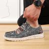 Модные мужские повседневные туфли с принтом, мужские, большого размера, дышащие, прогулочные туфли для мужчин, легкие, уличные, лоферы, обувь для мужчин