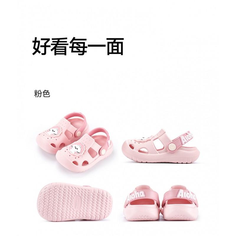 Kids Cartoon Open-Toe Slip-On Sandals Beach Pool Outdoor Play - Non-Slip Lightweight Clog Shoes Boys Girls