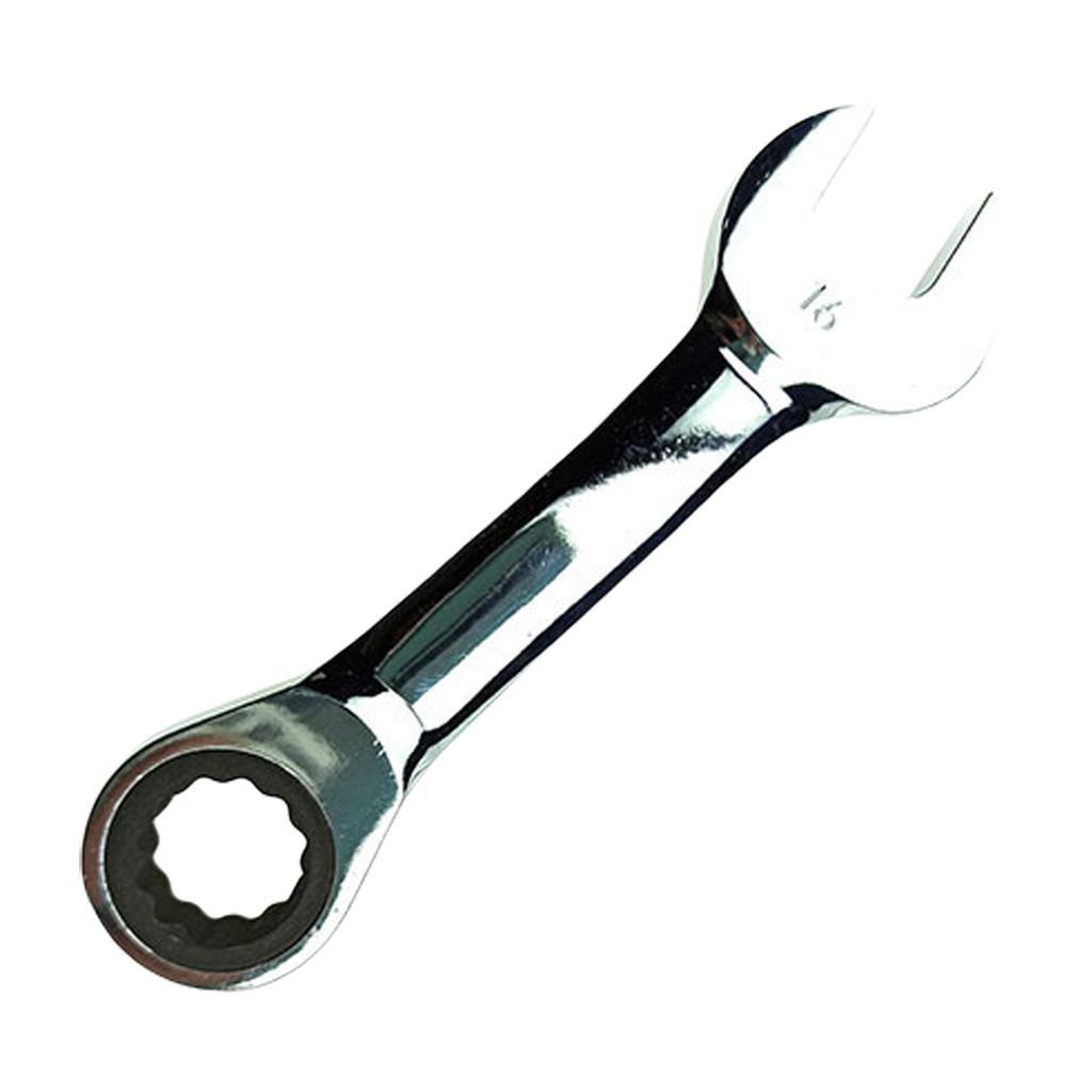 Short Handle Ratchet Wrench Reversible Combination Single Wrench 8-18mm Ratchet Socket Wrench Replacement Easy To Use