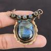 Labradorite Pendant Copper Pendant Original Gemstone Jewelry Handmade Brand New Pendant Labradorite Copper Jewelry Oxidized Pendant For Gift