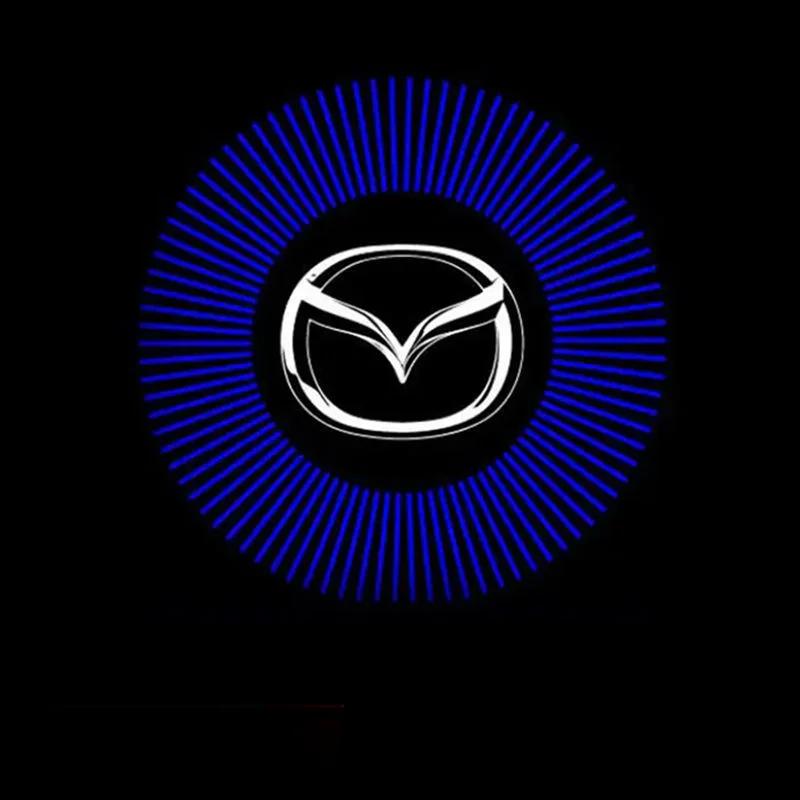 for Mazda 6 2009-2015 Mazda8 2011-2015 RX-8 2004-2010 CX-9 2013 Car Door Welcome Light LED Projector Atmosphere Lamp sticker