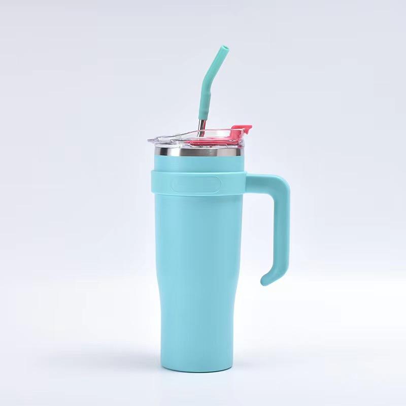 Большая кружка-термос MAC Smoothie с металлической ручкой, большая крышка, кружка для воды, офисная кружка-непроливайка, прочная, прочная, полезная, полезная