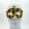 Mardi Gras Feather Masquerade Mask, Half Face Eye Mask with Tassels for Carnival Party, Costume Ball