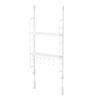 HEIAN SHINDO SPLUCE Tension Rod Kitchen Rack Slim Pole Rack Hanger Set S White Height 70-105cm
