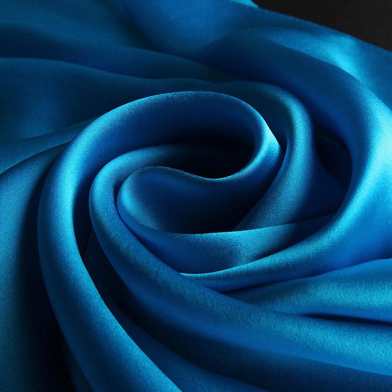 100% Natural Silk Scarf Women Neckerchief Luxury Foulard Femme Shawls Wraps Plain Satin Scarf Pure Silk Long Scarves 175x55cm
