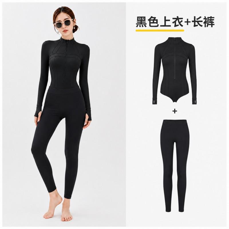 Womens UPF 50 Long Sleeve Rash Guard Swimsuit Full Body Sun Protection Dive Suit Quick Dry