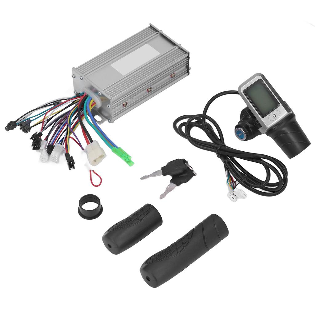 Electric Bicycle Controller Kit 36V 48V 500W Brushless Motor Controller LCD Display Speed Control