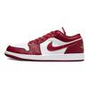 Кроссовки Air Jordan 1 Low Cardinal Красные мужские белые светло-карри 553558-607