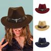 Winter Men & Women's Woven Cowboy Hat Classic Cattleman Outdoor Hat