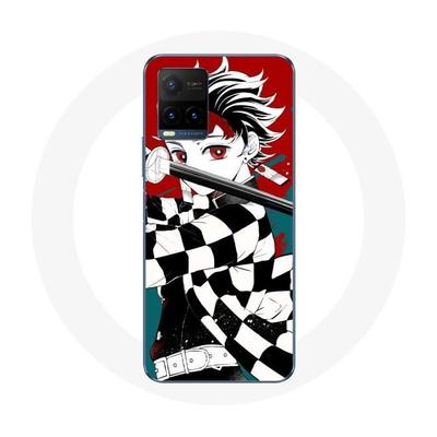 Coque Pour Vivo Y21s 2021 / Y21 2021 Tanjiro Demon Slayer Kimetsu No Yaiba Anime