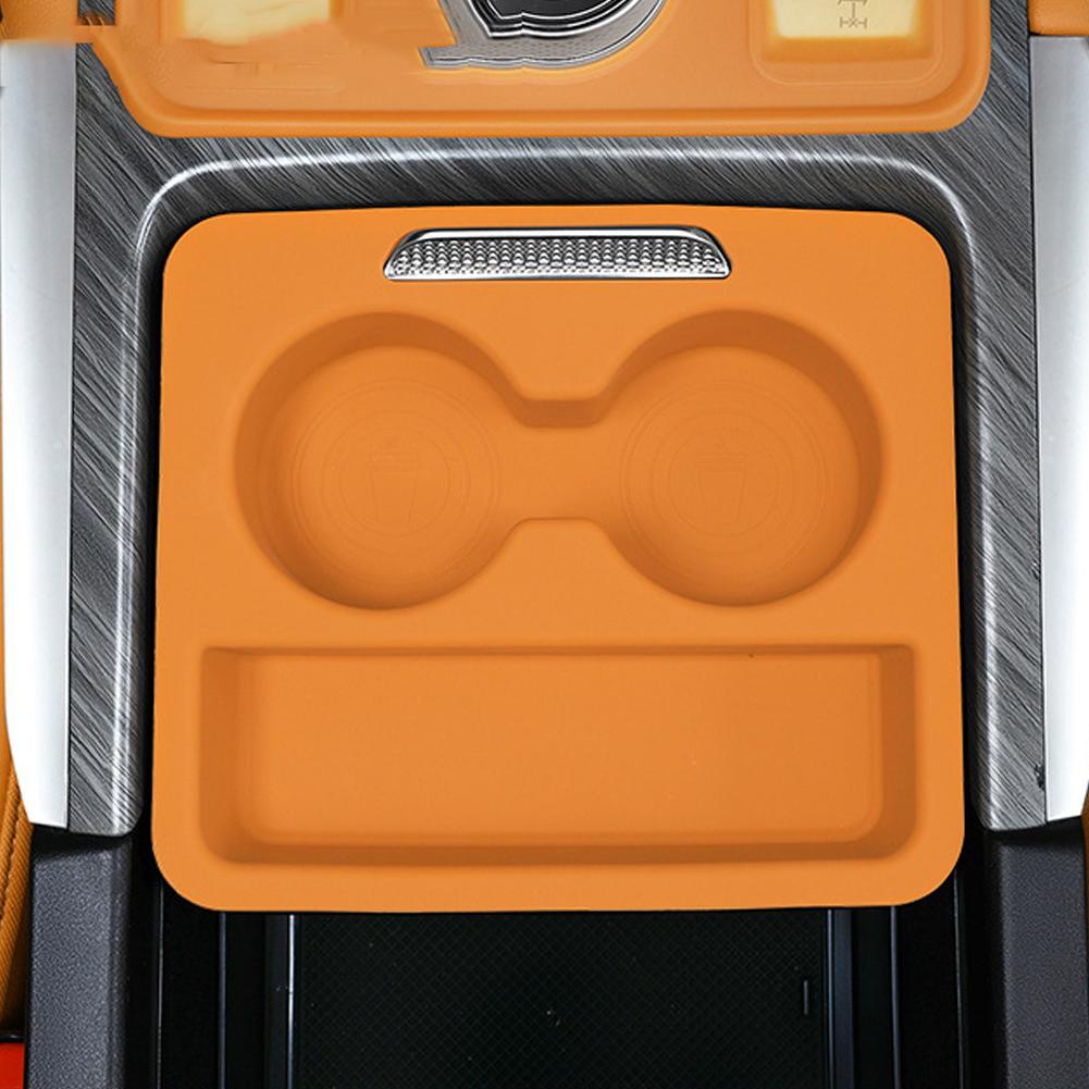 Силиконовый коврик для GWM Tank 500 Hi4-Z Hi4-T Автомобильная центральная консоль Выдвижной коврик для подстаканника Бокс Модернизация Аксессуары для внутренней отделки