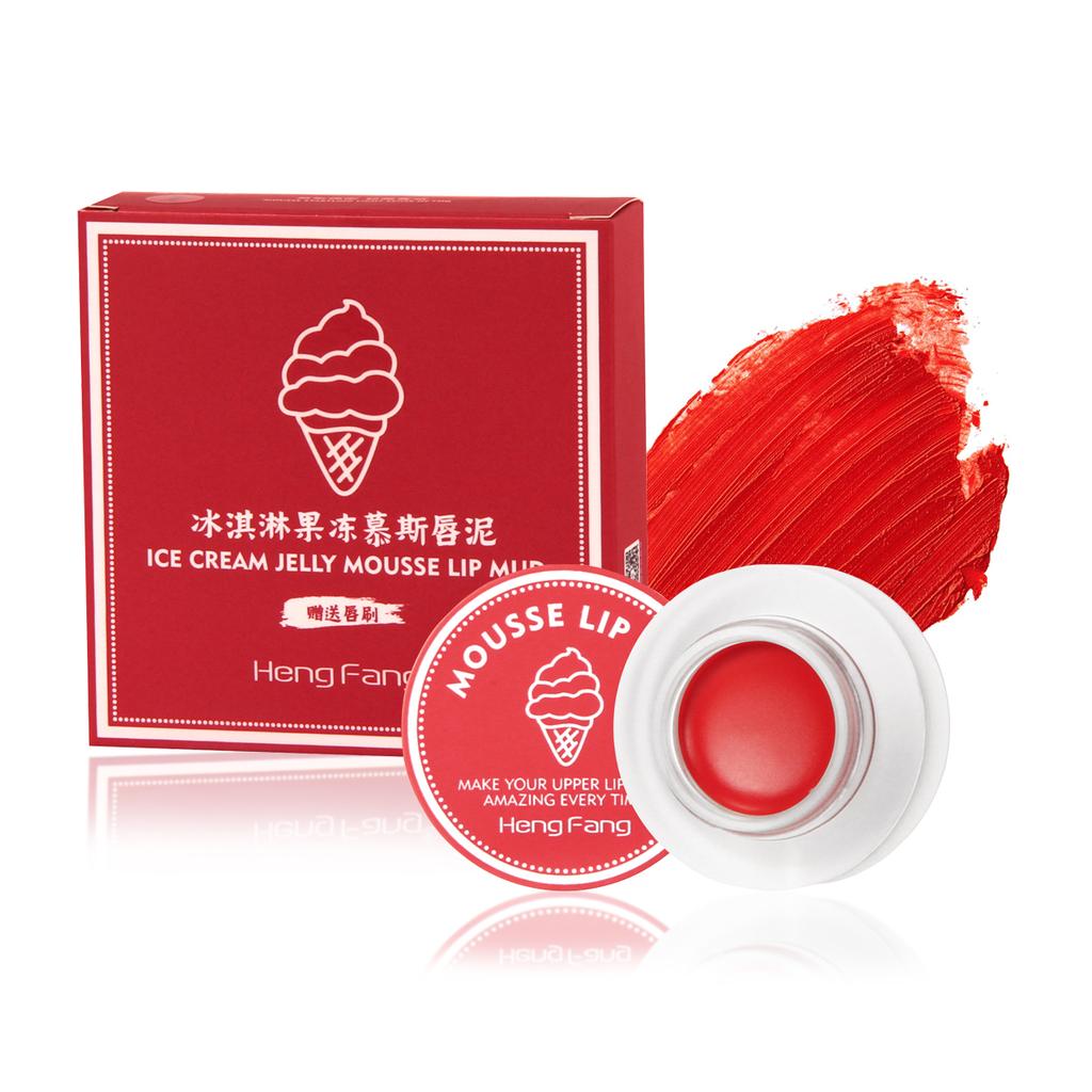 HengFang Jelly Mousse Водостойкий стойкий мусс для губ с грязью 1,8 г