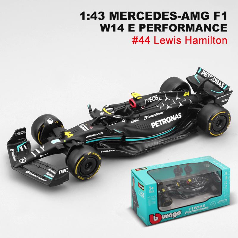 ABAC1 Bburago 1:43 2023 Модель F1 RB19 W14 SF23 C43 A523 AMR23 Гоночный Сплав Автомобиль Игрушка Red Bull Mercedes Alfa Romeo Apline