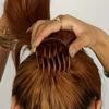 Простая пушистая расческа для волос «конский хвост» с 7 акриловыми зубцами, удлинитель для волос для девочек, элегантные вставки для заколок для волос, аксессуары