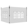 Gazebo Side Panels Sides Replacement With Window For 3x3(m) Or 3x4m Pop Up Gazebo 2 Pack White