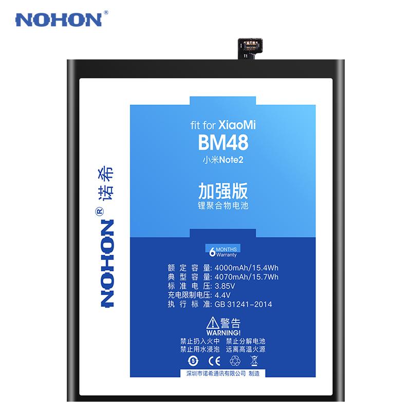 Сменный аккумулятор NOHON для Xiaomi Mi POCOPHONE F1 8 CC9 CC9E 9Lite A3 Note2 Redmi 3S 3 X 4 X Pro 4A 5 Plus K20 7 8 8T K20 Pro