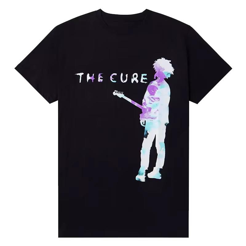 Повязка для лечения The Cure Не мейнстримный Рок Панк Принт Оверсайз Чистый Хлопок Мужская и Женская Футболки с коротким рукавом - Мужская...