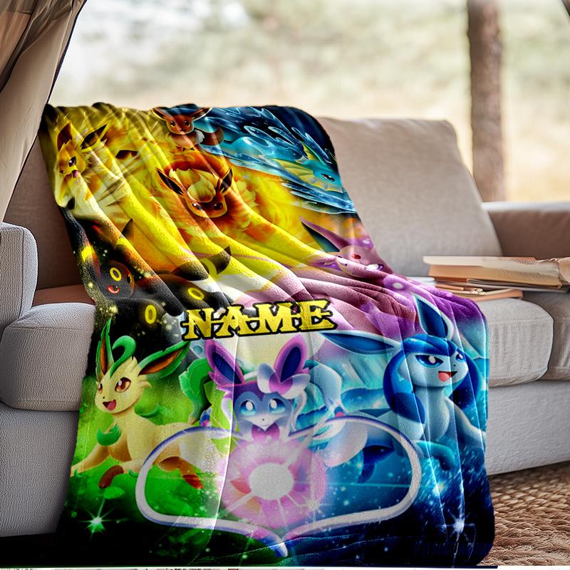 Custom Name Pika Blanket Bedding Blanket Picnic Blanket for Women Men, Throw Blankets for Couch Bed, Christmas and Halloween gifts