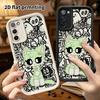 Чехол для телефона: 2D Плоский Защитный Чехол для Samsung Galaxy A34 A35 M05 M06 S20 S22 S21 FE Plus 5G, Мультяшный Котенок, Рождественский и Хэллоуинский Подарок