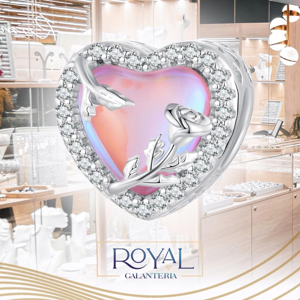 Charms Heart 925 Opal Bead Pendant Charms Pr 925