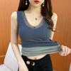 Women Sexy Winter Thermals Vest with Padded Sleeveless Thermal Underwear Thick Velvet Warm Inner Wear Fur Lingerie Uundershirt