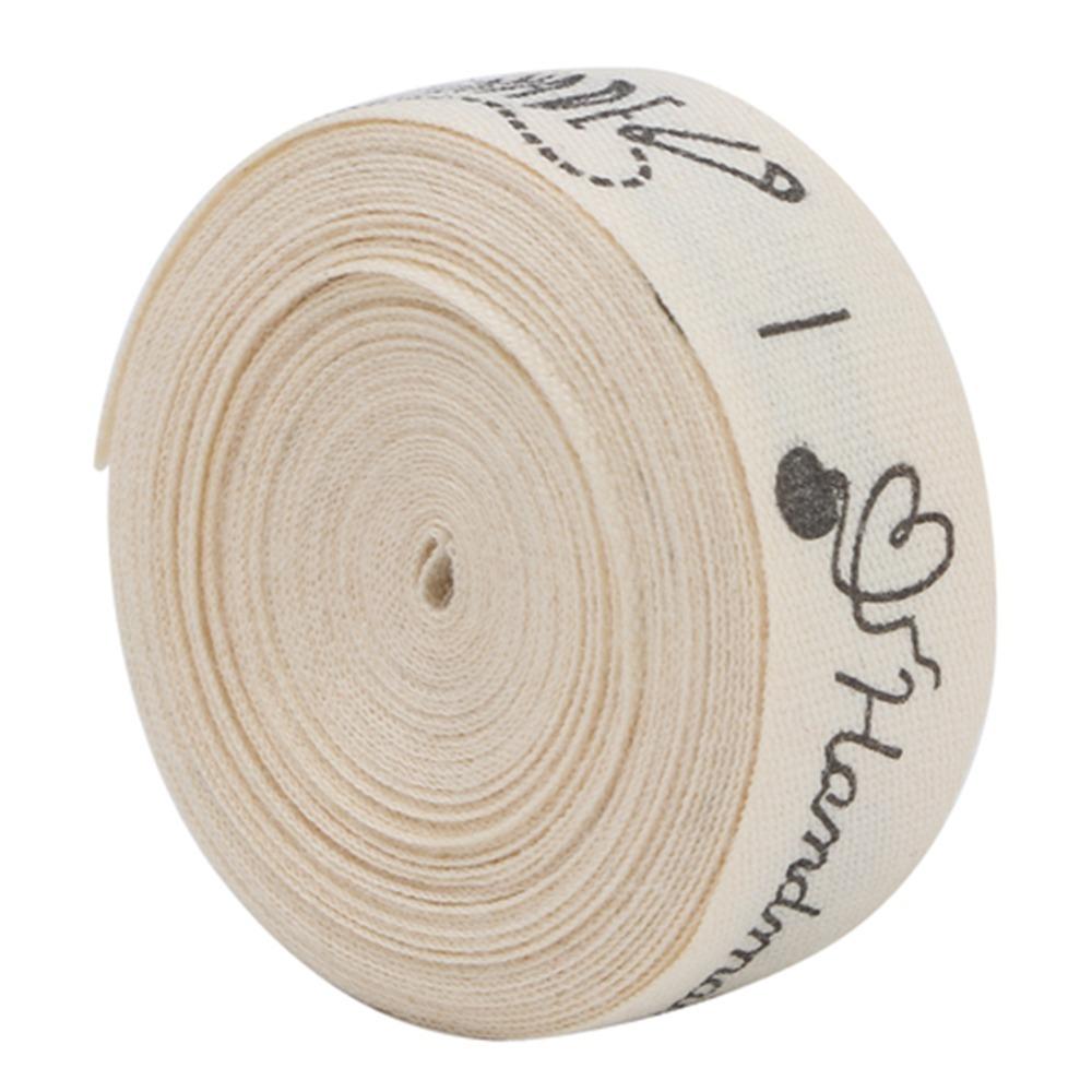 1pcs 5 Yards Length DIY Sewing Ribbon Fonts Printed Fabric Craft Ribbon Packaging