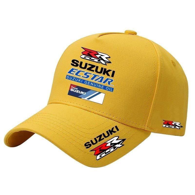 Бейсболка для гонок на мотоциклах Suzuki Для мужчин и женщин Внешняя защита от солнца при езде и впитывающая пот бейсболка