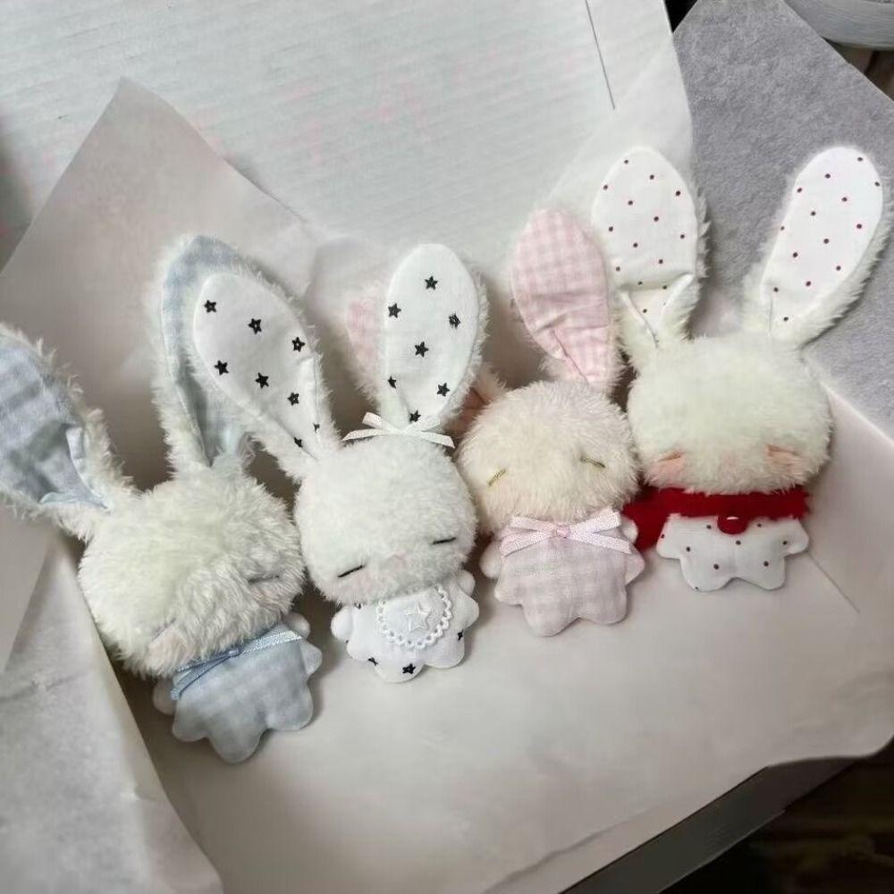 Soft Stuffed Rabbit Doll Pendant Long Ear Stuffed Bag Charm Cartoon Backpack Pendant  Backpack