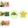 Adorable Green Turtle Plush Pillow Ultra-soft Pp Cotton Stuffed Animal Toy For Kids