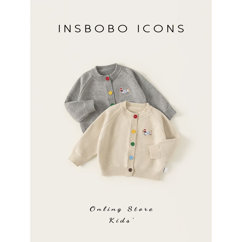 Girls' Sweaters, Boys' Knitted Jackets, Baby Boys' New Spring Knitwear, Children's Stylish Tops, Early Spring Clothing