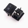 Waterproof 3-Position Rocker Switch KCD4, 4/6 Pins with Light, Anti-Collision Copper Pins, Boat-Style.