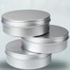 5 Pcs Aluminum Mini Round Tin Metal Container Bottles Storage Jar Screw Lids Box Cosmetic Travel Packaging Can Circular Box
