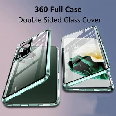 Для Huawei P60 P50 40 Pro магнитно-адсорбционный двухсторонний стеклянный чехол Honor 50 70 80 Mate 60 50 40 Pro, защита объектива, металлическая крышка