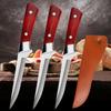 Кухонный нож для мяса, нож для обвалки из нержавеющей стали, острый нож для очистки овощей, фруктов, нож для нарезки шеф-повара, нож для нарезки рыбы с крышкой