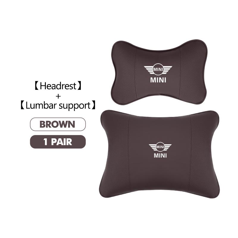 Car Styling Seat Headrest Waist Pillow Neck Support Neck Pillow For MINI Cooper R53 R52 R50 One JCW Clubman Countryman WORKS g6