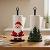 Non-Slip Base Santa Claus Towel Stand Freestanding Christmas Tree Paper Rack  Christmas