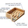 AEE2-Bamboo Soap Dish Holder Tray, Wood Bar Soap Saver Self Draining Soap Case For Bathtub Hotel Home Decoration